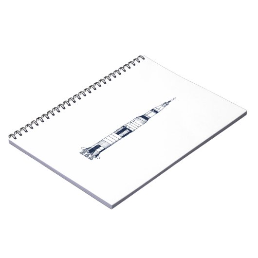 Saturn Rocket Notitieboek (Linkerzijde)