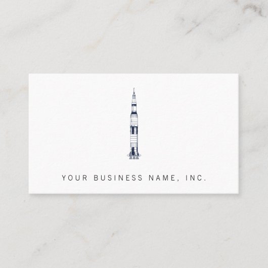 Saturn Rocket Visitekaartje (Voorkant)