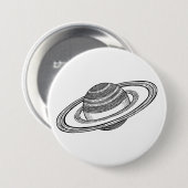 Saturn Ronde Button 7,6 Cm (Voorkant /achterkant)