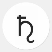 SATURN RONDE STICKER (Voorkant)