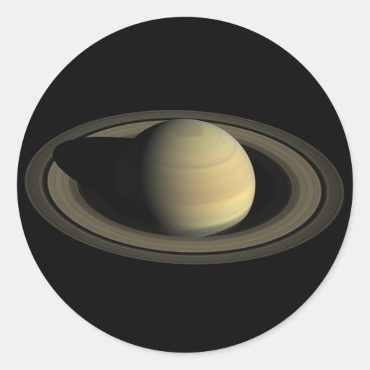 Saturn Ronde Sticker (Voorkant)