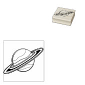 Saturn Rubberstempel (Gestempeld)