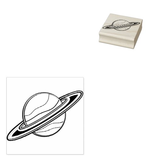 Saturn Rubberstempel (Gestempeld)