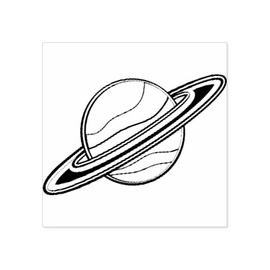 Saturn Rubberstempel (Afrduk)