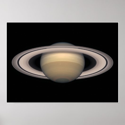 Saturn Small Poster - Ruimte- en astronomiegeschen (Voorkant)