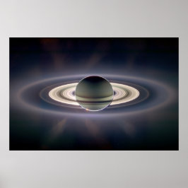 Saturn Solar Eclipse Poster