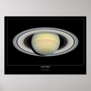 Saturn Space Science Astronomie Poster
