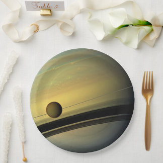 Saturn Tableware from the Celestial Collection Papieren Bordje