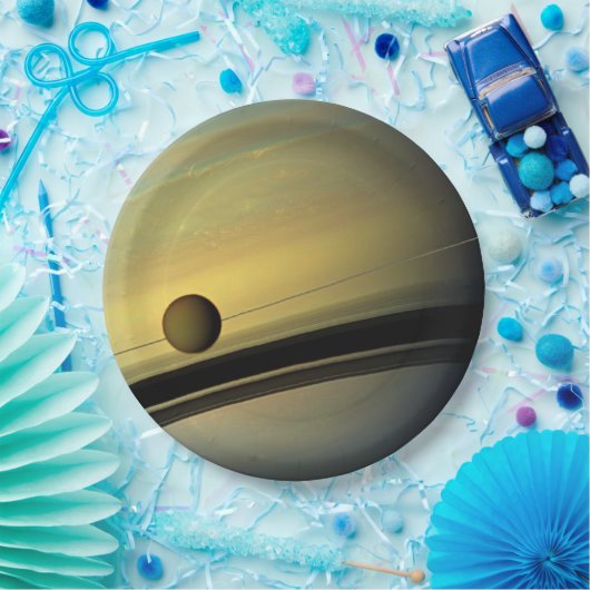 Saturn Tableware from the Celestial Collection Papieren Bordje (Feest)
