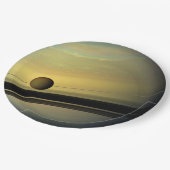 Saturn Tableware from the Celestial Collection Papieren Bordje (Gekanteld)