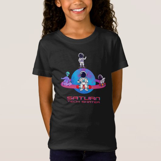 Saturn Tech Skater T-shirt (Voorkant)