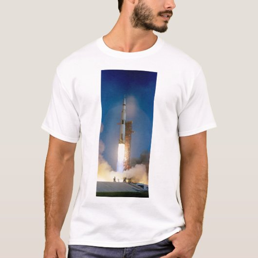 Saturn V Apollo 11 Lancering T-shirt (Voorkant)