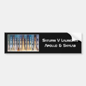 Saturn V Moon Rocket Launches Bumpersticker (Voorkant)