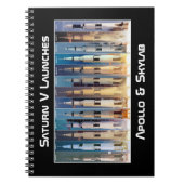 Saturn V Moon Rocket Launches Notitieboek (Voorkant)
