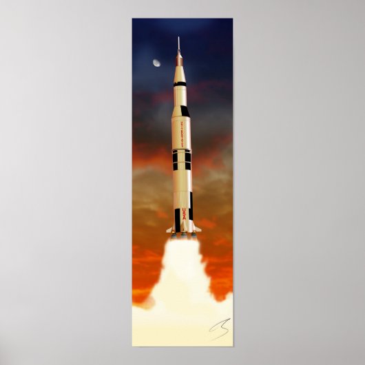 Saturn V Poster (Voorkant)