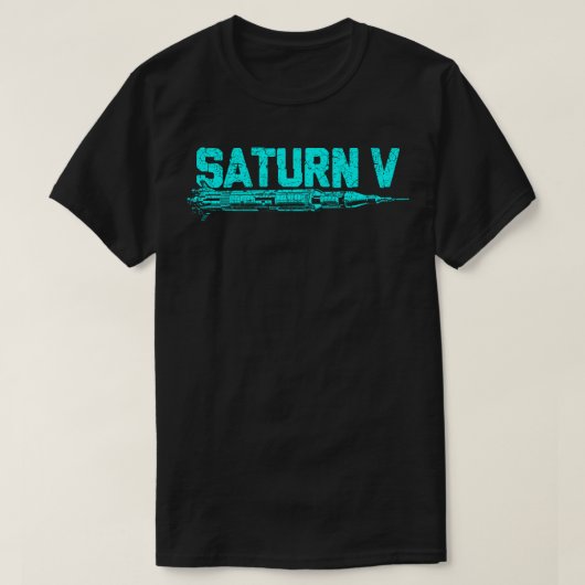 Saturn V raket 8 T-shirt (Design voorkant)