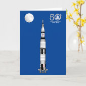 Saturn V raket, Apollo 11 Maan en Maan die landen: Kaart (Gele Bloem)