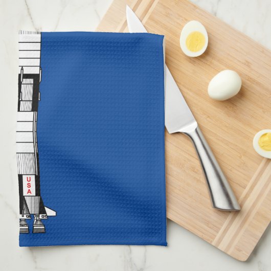 Saturn V-raket, Apollo 11 Moon Landing en Moon: Theedoek (Quarter Fold)