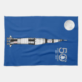 Saturn V-raket, Apollo 11 Moon Landing en Moon: Theedoek (Horizontaal)