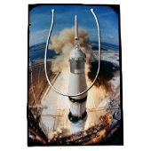 Saturn V Rocket 1969 Apollo Spacecraft Medi Medium Cadeauzakje (Voorkant)