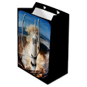 Saturn V Rocket 1969 Apollo Spacecraft Medi Medium Cadeauzakje (Achterkant Gekanteld)