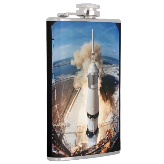 Saturn V Rocket lanceert 1969 Apollo Spacecraft Fl Heupfles (Rechts)