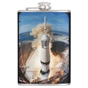 Saturn V Rocket lanceert 1969 Apollo Spacecraft Fl Heupfles