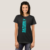 Saturn V Rocket Launch Vehicle Space American Spac T-shirt (Voorkant volledig)