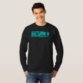 Saturn V Rocket Launch Vehicle Space American Spac T-shirt (Voorkant volledig)
