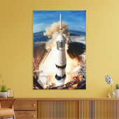 Saturn V Rocket start 1969 Apollo Spacecraft Canvas Afdruk (Insitu (Woonkamer))