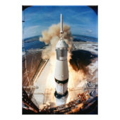 Saturn V Rocket start 1969 Apollo Spacecraft Foto Afdruk (Voorkant)