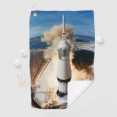 Saturn V Rocket start 1969 Apollo Spacecraft Golfhanddoek (Insitu)