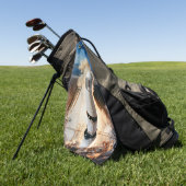 Saturn V Rocket start 1969 Apollo Spacecraft Golfhanddoek (Groen)