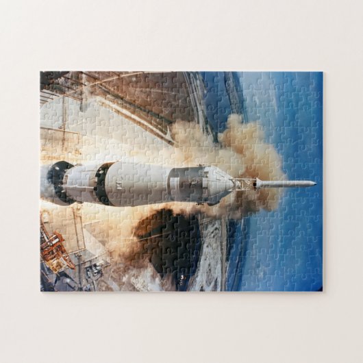 Saturn V Rocket start 1969 Apollo Spacecraft Legpuzzel (Horizontaal)
