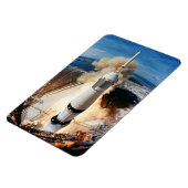 Saturn V Rocket start 1969 Apollo Spacecraft Magneet (Linkerzijde)