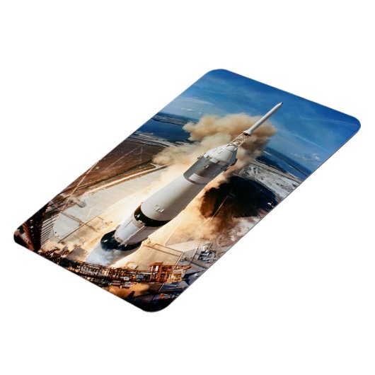 Saturn V Rocket start 1969 Apollo Spacecraft Magneet (Linkerzijde)
