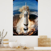 Saturn V Rocket start 1969 Apollo Spacecraft Poster (Keuken)