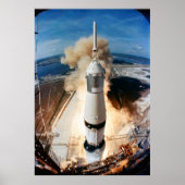 Saturn V Rocket start 1969 Apollo Spacecraft Poster (Voorkant)