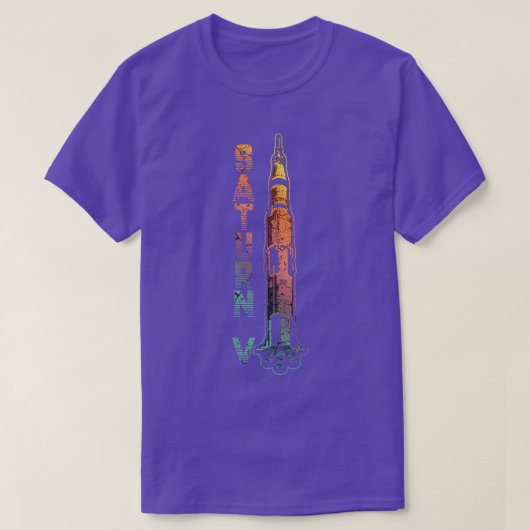 Saturn V Rocket T-shirt (Design voorkant)