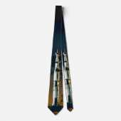 Saturn V Space Rocket Launch NASA foto Stropdas (Voorkant)