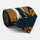 Saturn V Space Rocket Launch NASA foto Stropdas (Opgerold)