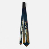 Saturn V Space Rocket Launch NASA foto Stropdas (Achterkant)