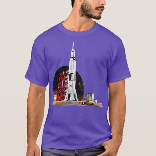 Saturn V Space Shuttle T-shirt (Voorkant)