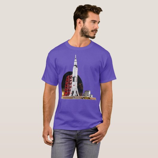 Saturn V Space Shuttle T-shirt (Voorkant volledig)