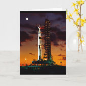 Saturn V Wenskaart Kaart (Gele Bloem)