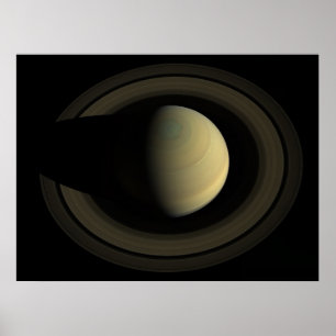 Saturn van boven poster