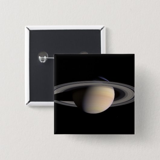 Saturn Vierkante Button 5,1 Cm (Voorkant /achterkant)
