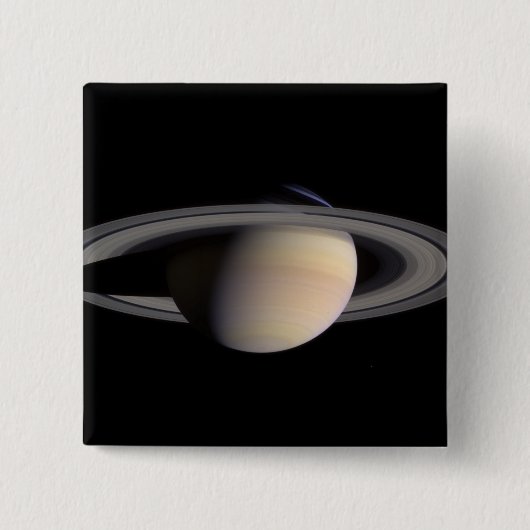 Saturn Vierkante Button 5,1 Cm (Voorkant)