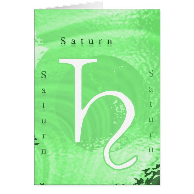 Saturn Zodiac Astrology Design (Voorkant)