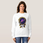 Saturn Zonnebloem 2 Sweatshirt (Voorkant volledig)